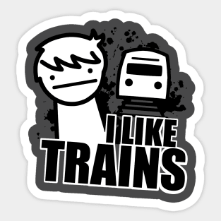 I Like Trains - ASDF Movies Sticker